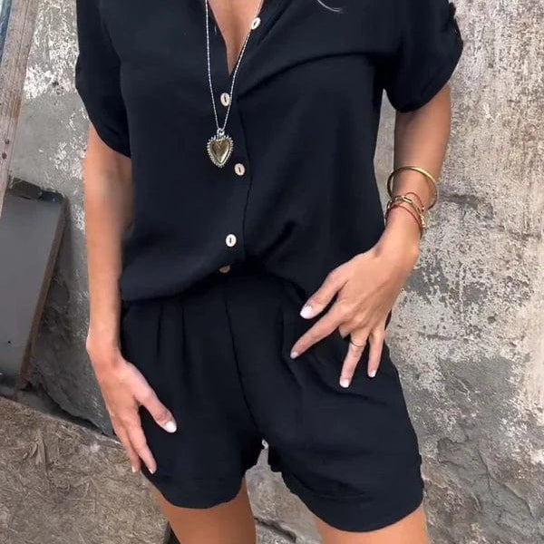 Melda - Lightweight Button-Up Set — view 2