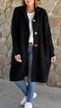 Simone | Long Cardigan with Hood — view 2