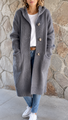 Simone | Long Cardigan with Hood — view 3