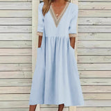 LIVIA | MIDI LACE DRESS — view 3