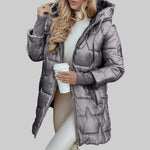 Cecilia - Elegant Autumn Coat with Hood — view 4
