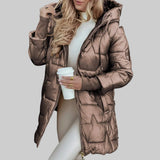 Cecilia - Elegant Autumn Coat with Hood — view 2