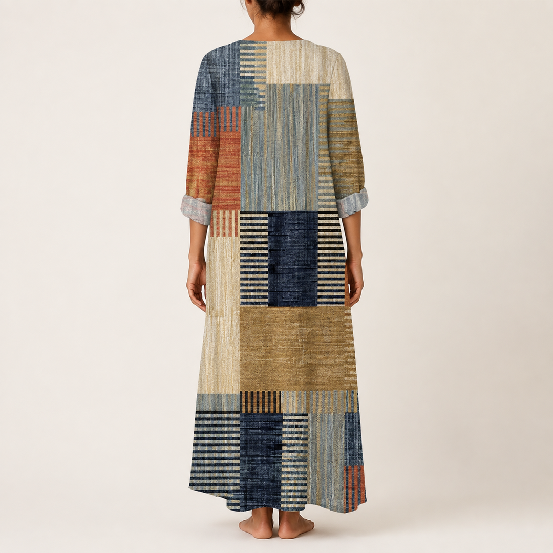 Sara – Dress with Abstract Pattern — view 4