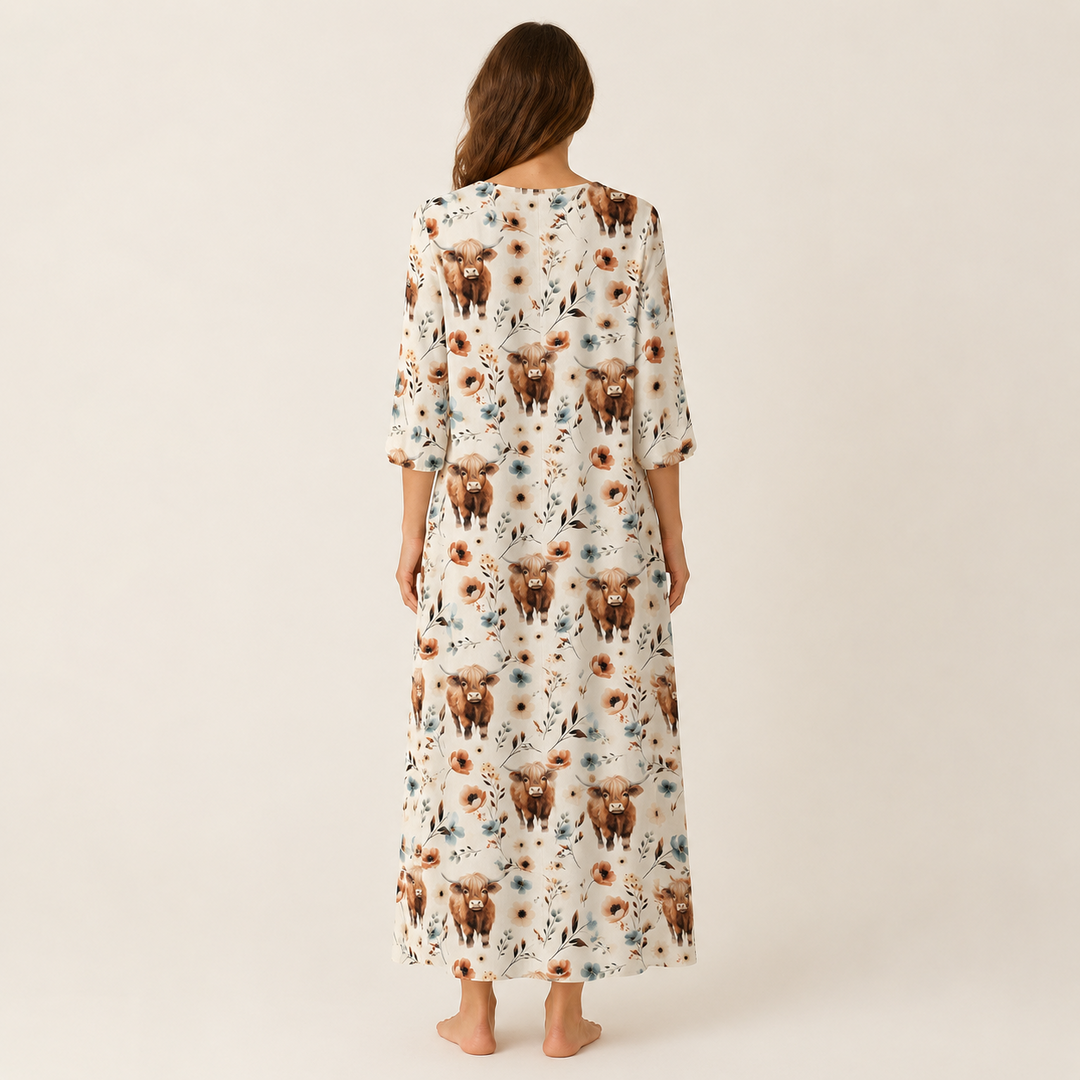 Estela - Boho Maxi Dress — view 4