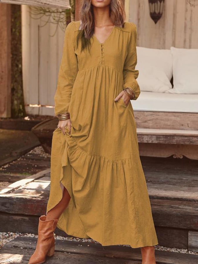 Cadence - Elegant Floral Dress — view 5