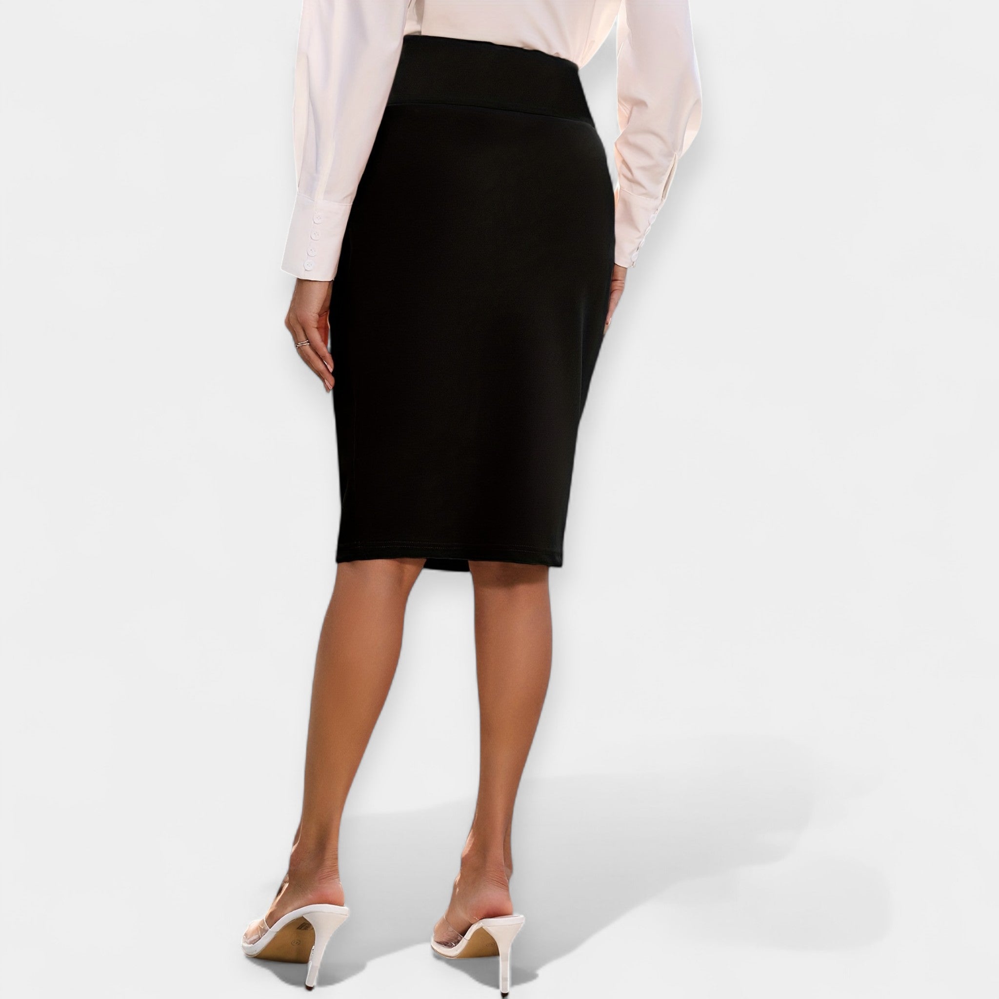 High-Waisted Midi Skirt — view 8