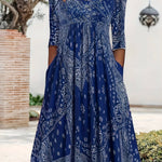 Elowen | Casual Midi Dress with Long Sleeves — view 2