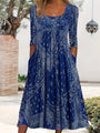 Elowen | Casual Midi Dress with Long Sleeves — view 2