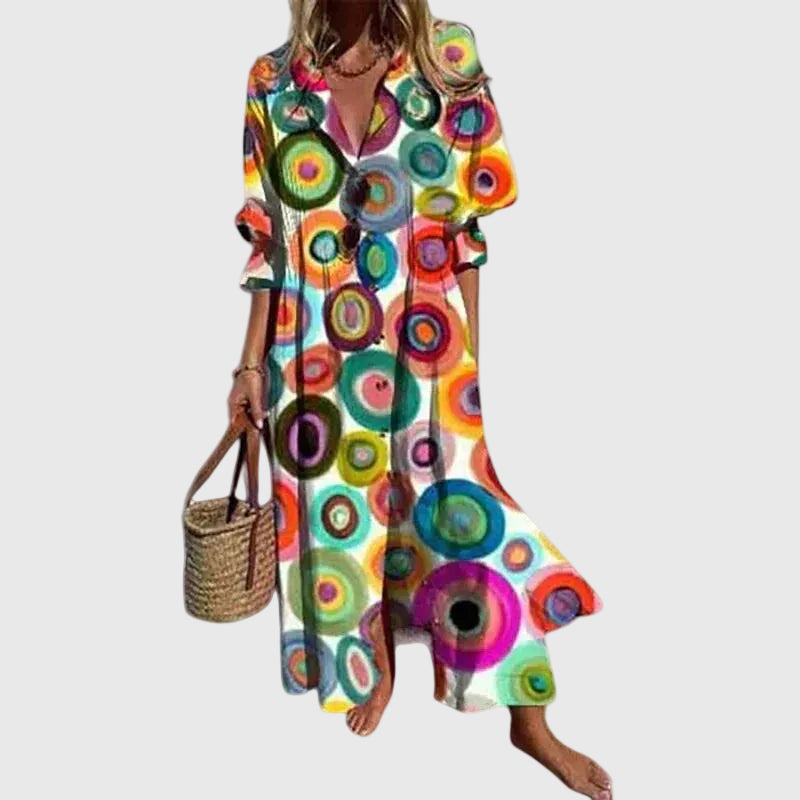 Zariah | Elegant Boho-Style Maxi Dress — view 6