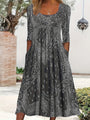 Elowen | Casual Midi Dress with Long Sleeves