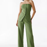 BRIA - Sleeveless Two-Piece Set with Buttons — view 6