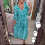 Lillia - Printed Boho Dress — view 3