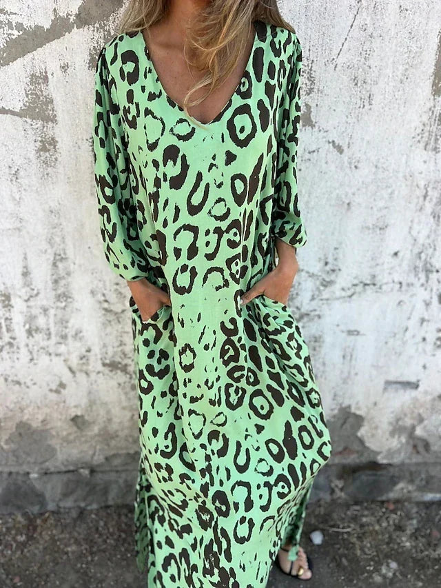 Jessa - Leopard Maxi Dress — view 3
