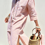 Sophia - Striped Shirt Dress — view 4