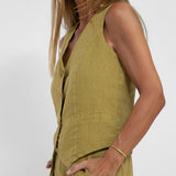 Aira - Vest with Buttons & Wide-Leg Pants Set — view 10