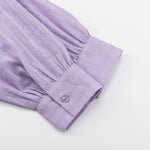 Purple - Set with Buttons and Lightweight Shorts — view 8