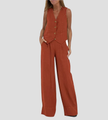 Aira - Vest with Buttons & Wide-Leg Pants Set — view 9