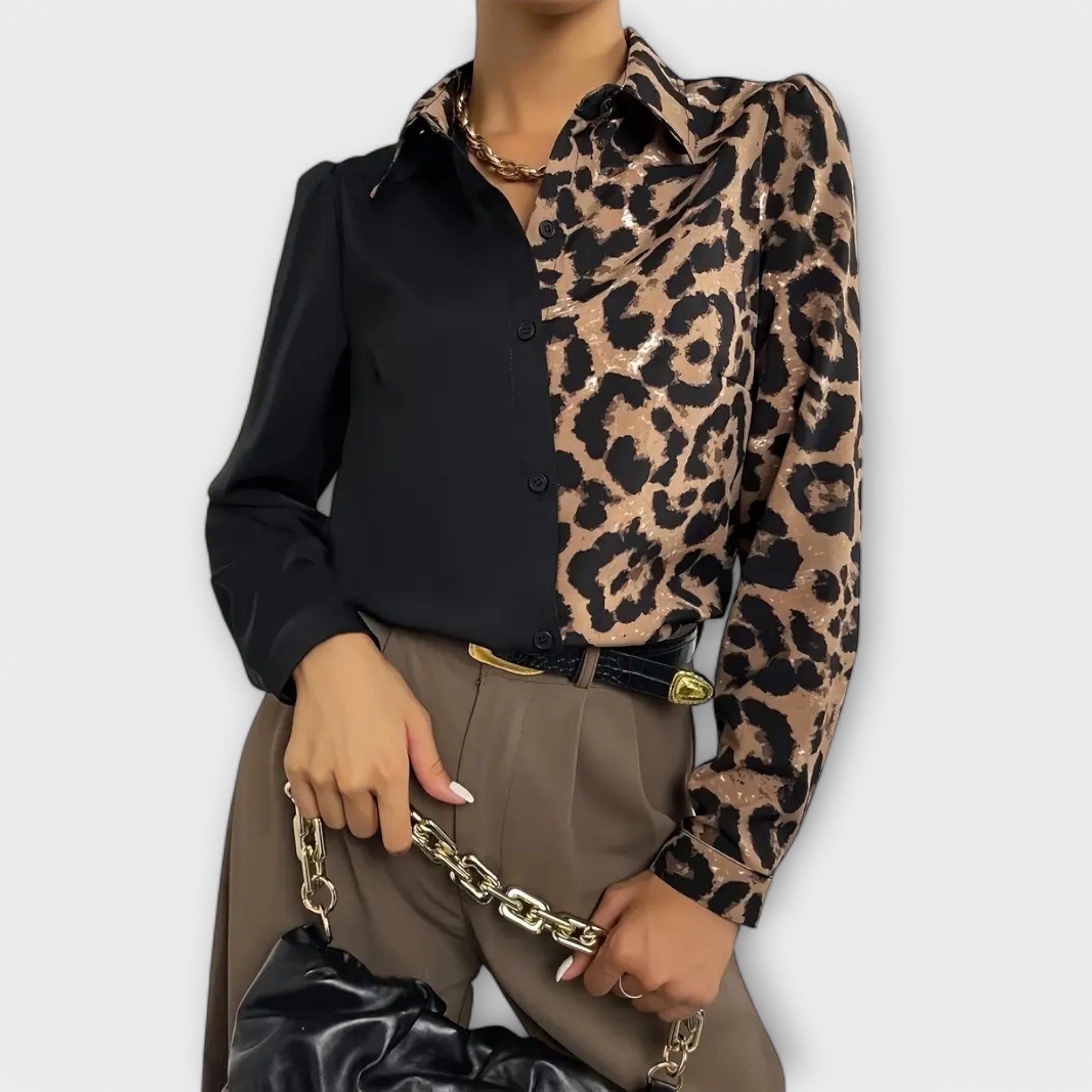 Valentina - Simple Leopard Blouse