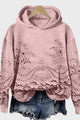 Hooded Sweatshirt in Lace — view 4