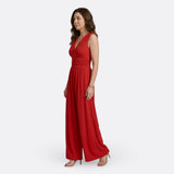 Leonor - Chic Sleeveless Wide-Leg Jumpsuit — view 9