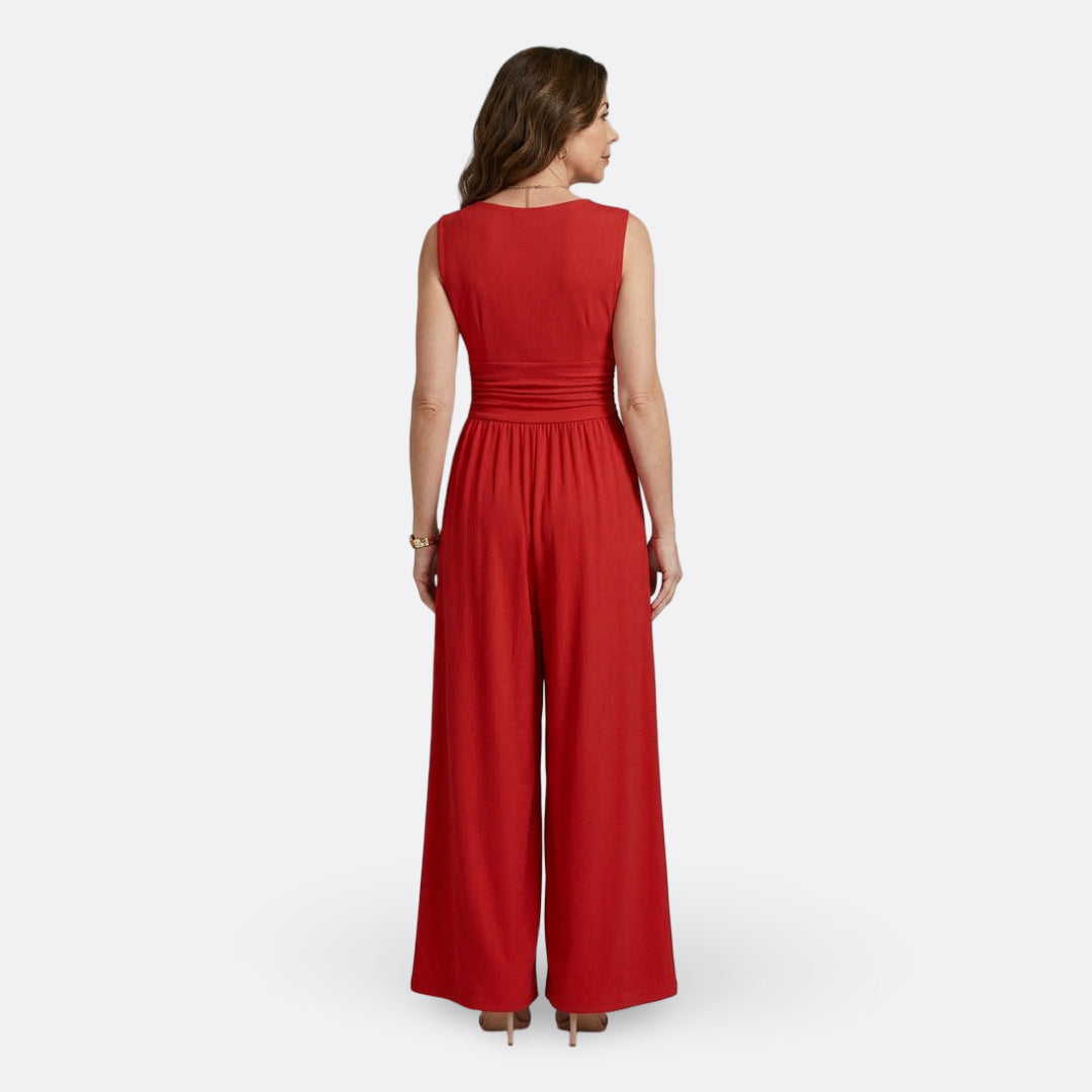 Leonor - Chic Sleeveless Wide-Leg Jumpsuit — view 10