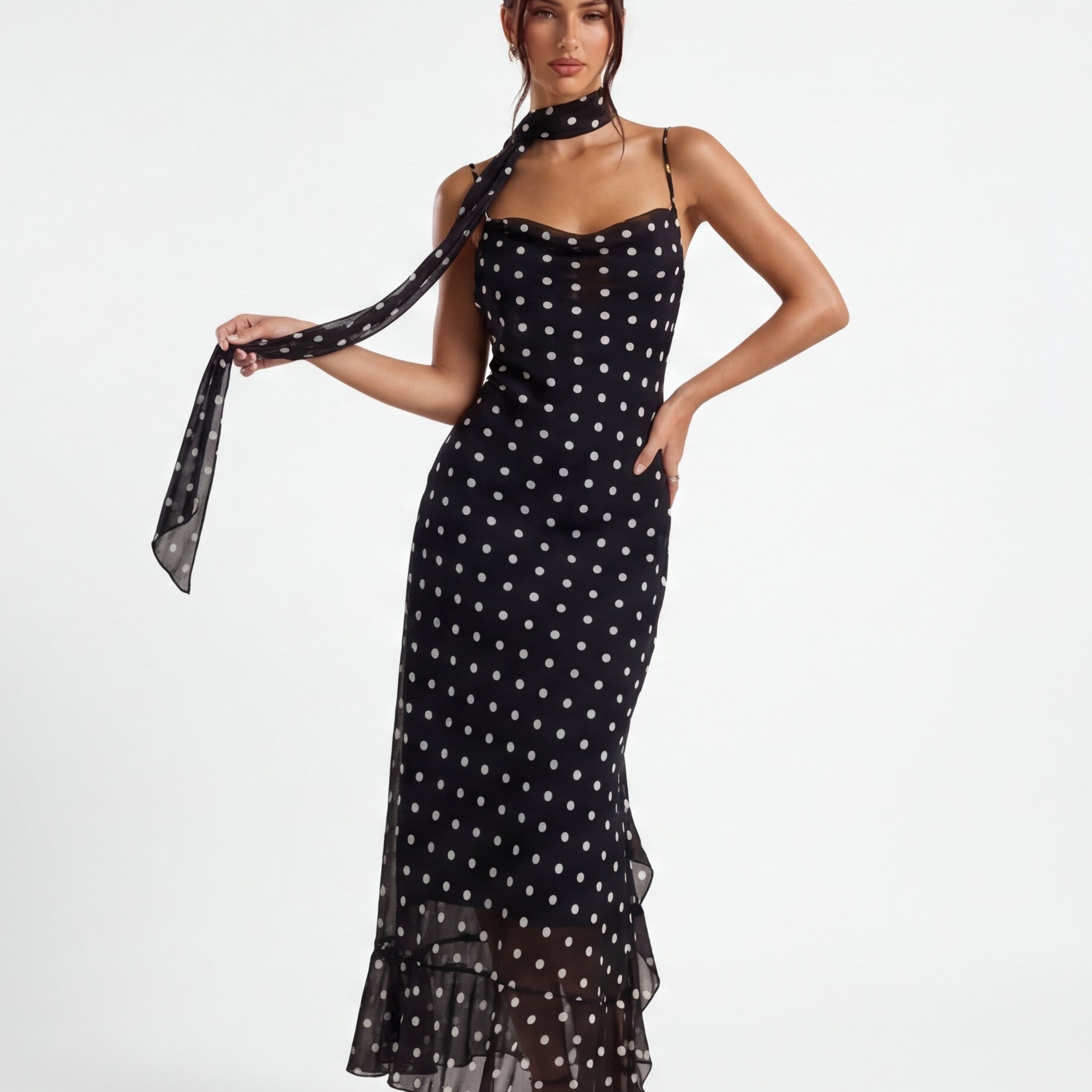 Noir Polka Maxi