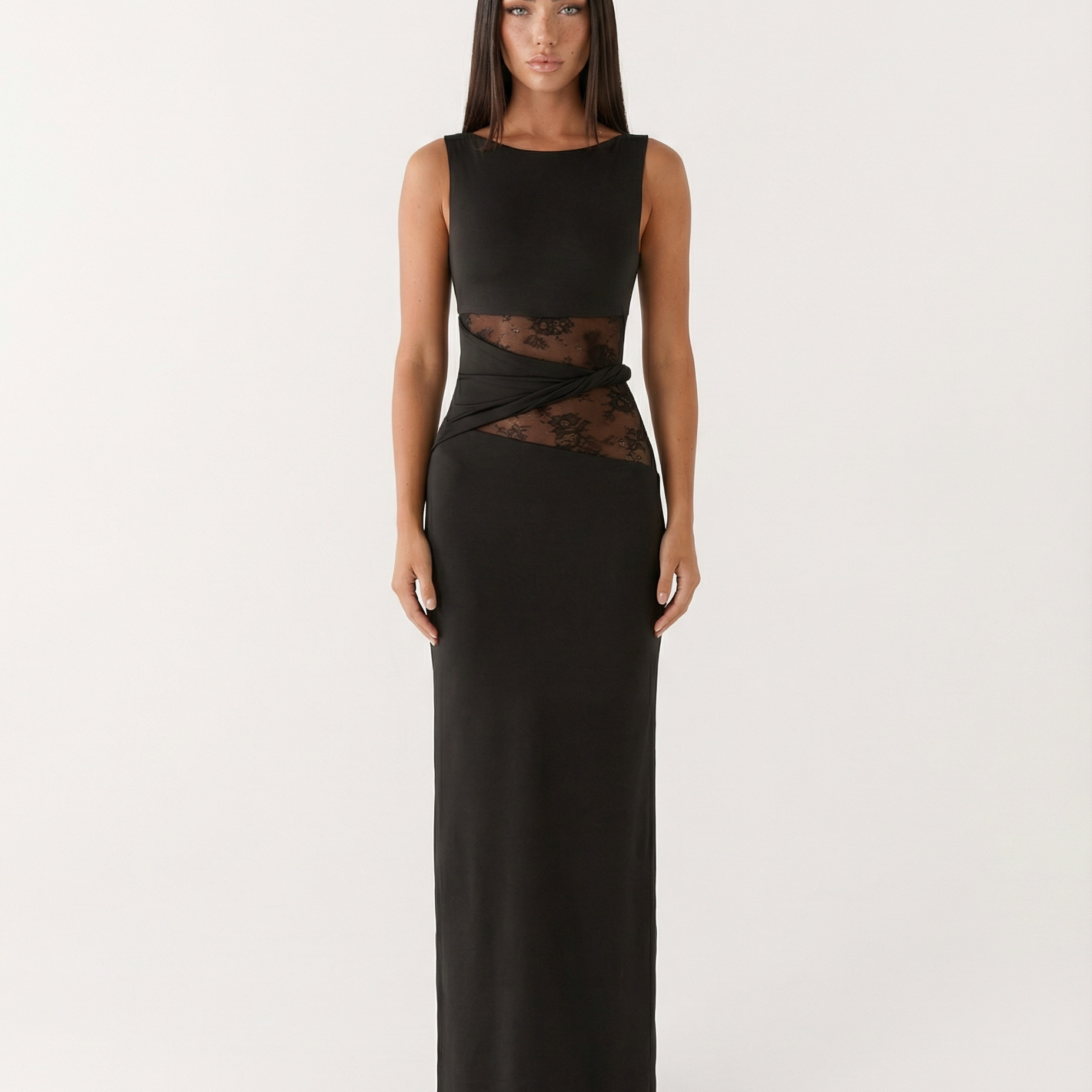 Lace Illusion Maxi