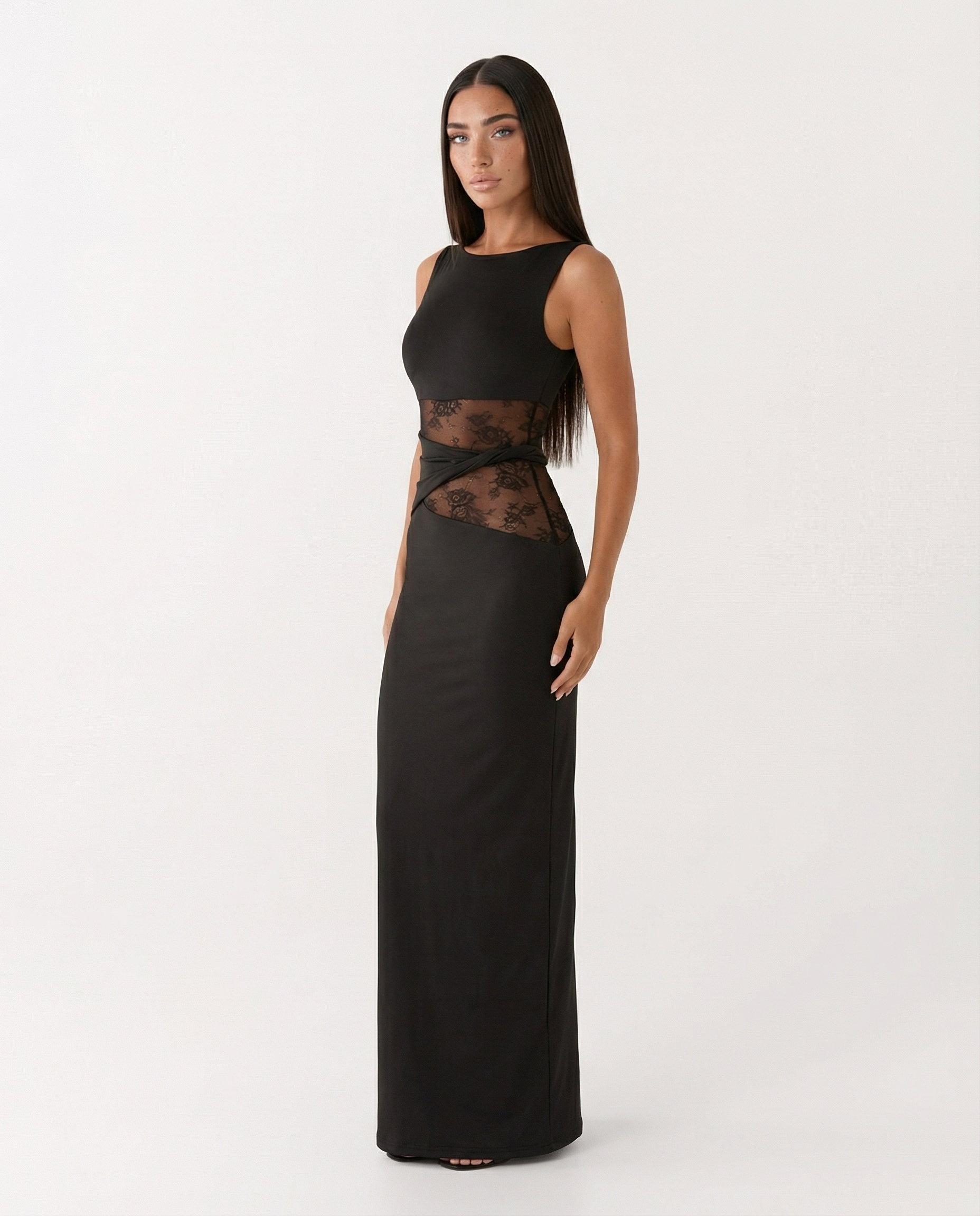 Lace Illusion Maxi — view 3
