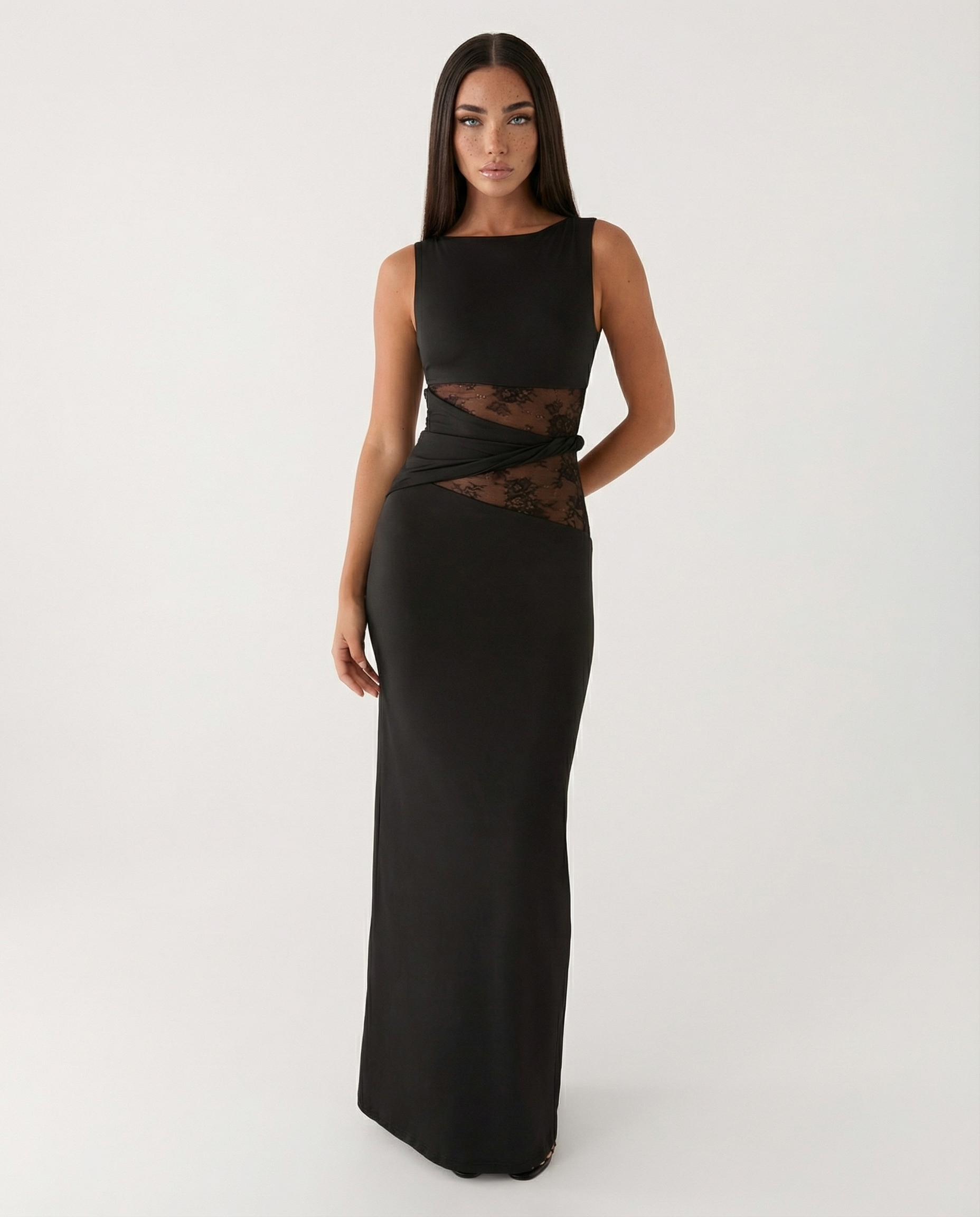 Lace Illusion Maxi — view 4