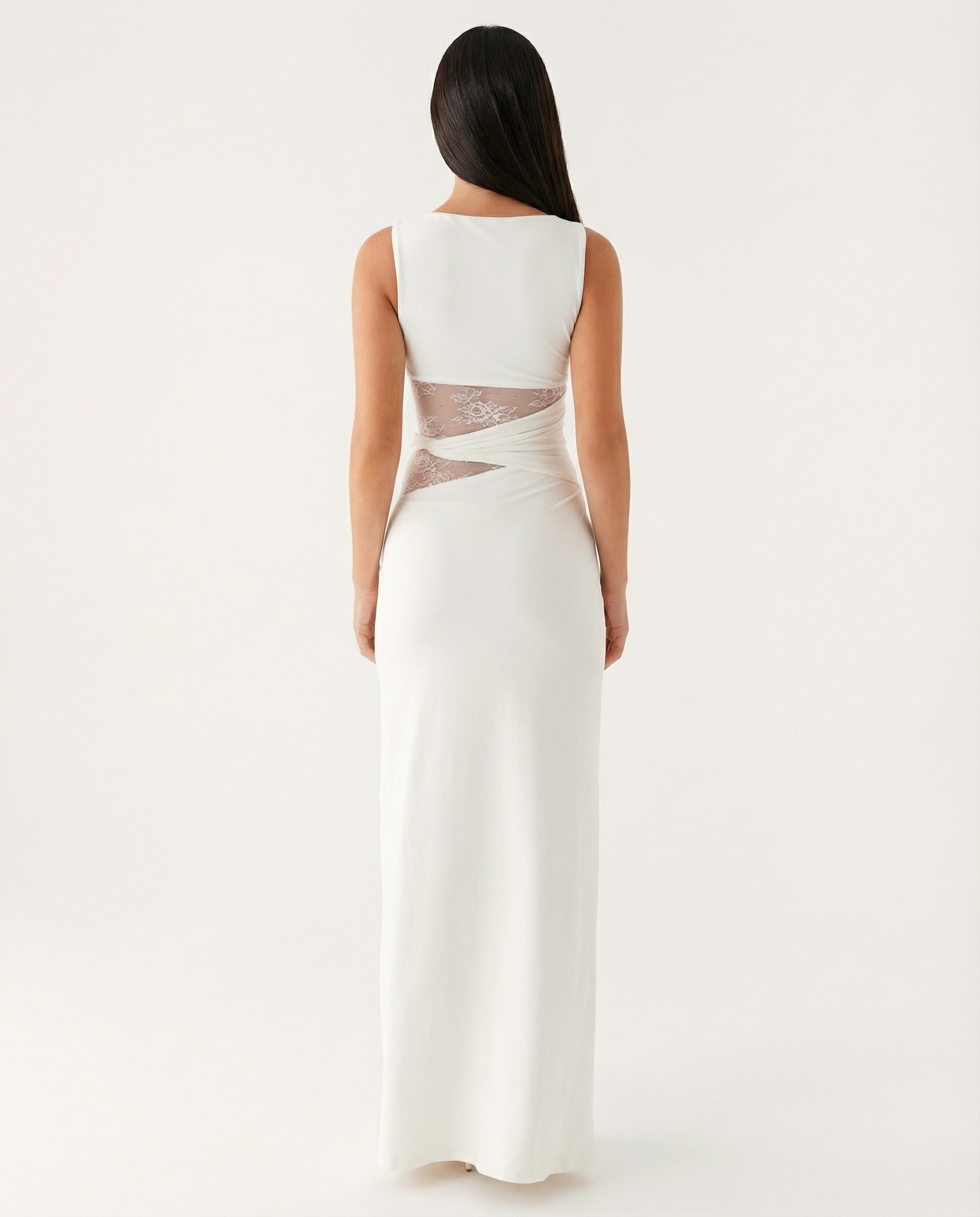 Lace Illusion Maxi — view 6