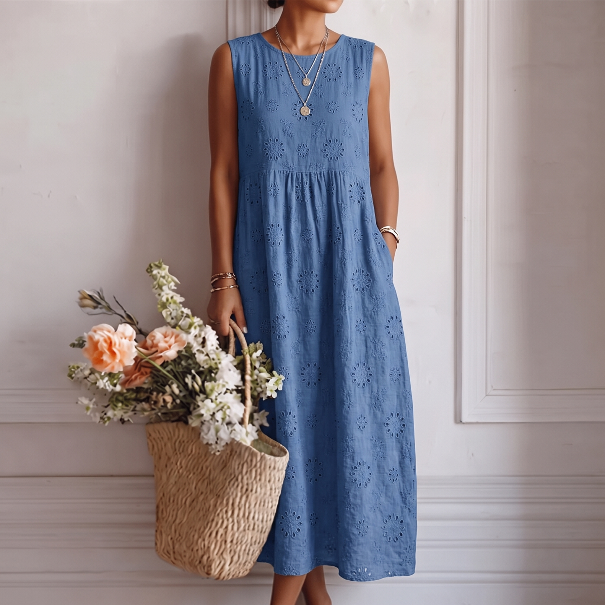 Aitana – Summer Midi Dress for Everyday Wear