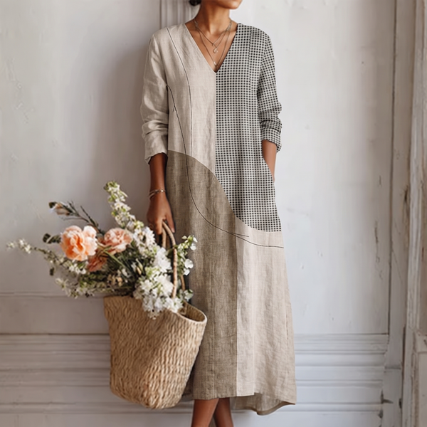 Julia – Elegant Striped Dress
