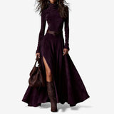 Élodie | Elegant Maxi Dress with Belt Included — view 2