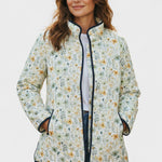 Waltraud™ | Quilted Jacket with Scattered Flowers — view 2