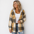Katja | Checked Hooded Jacket — view 3