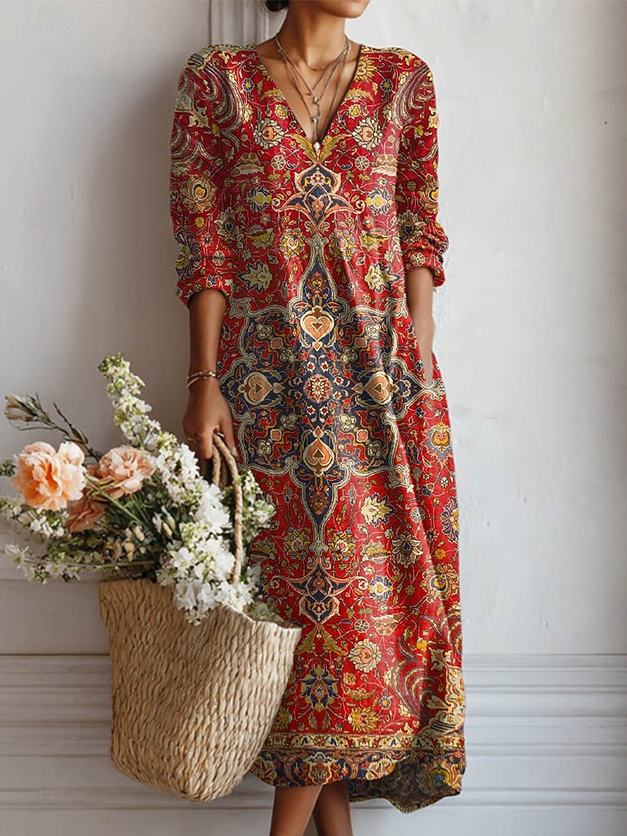 Lorena – Boho Maxi Dress