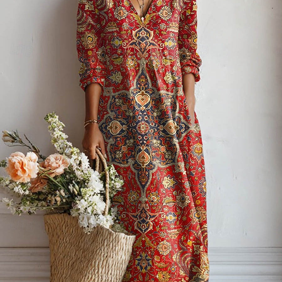 Lorena – Boho Maxi Dress