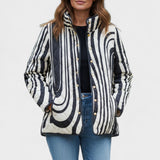 Hanne™ | Quilted Jacket in Zebra Print — view 2