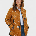 Wibke™ | Quilted Jacket with Cats and Moons — view 2