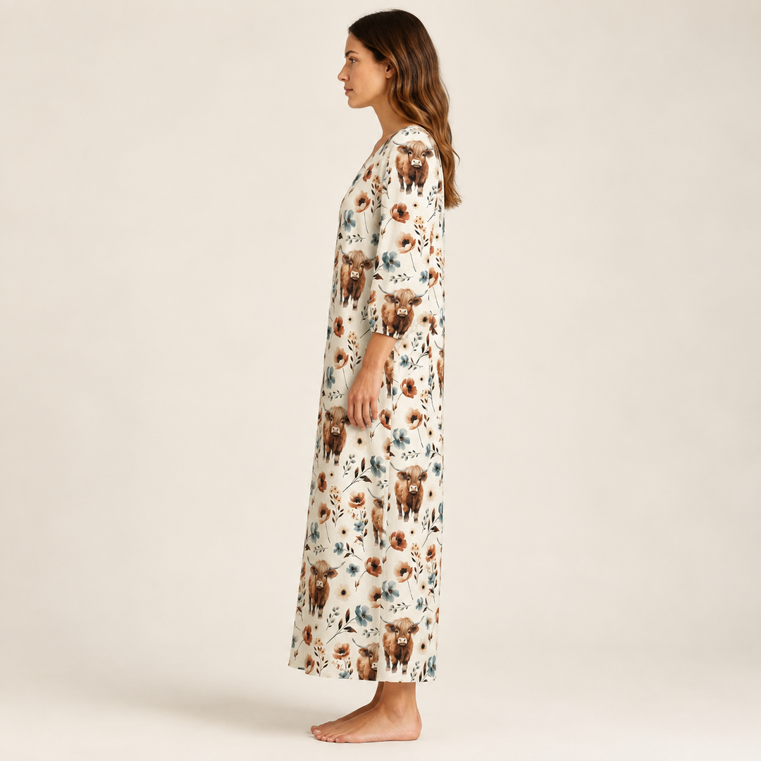 Estela - Boho Maxi Dress — view 3