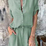 Melda - Lightweight Button-Up Set — view 4