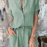Melda - Lightweight Button-Up Set — view 4