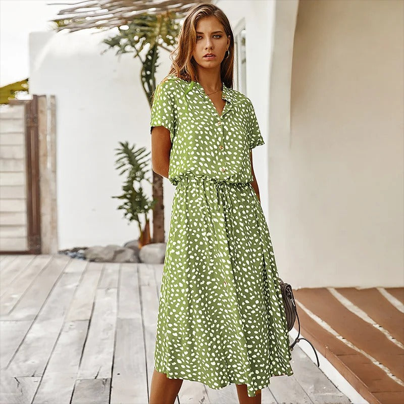 Faelina - Printed Summer Dress — view 3