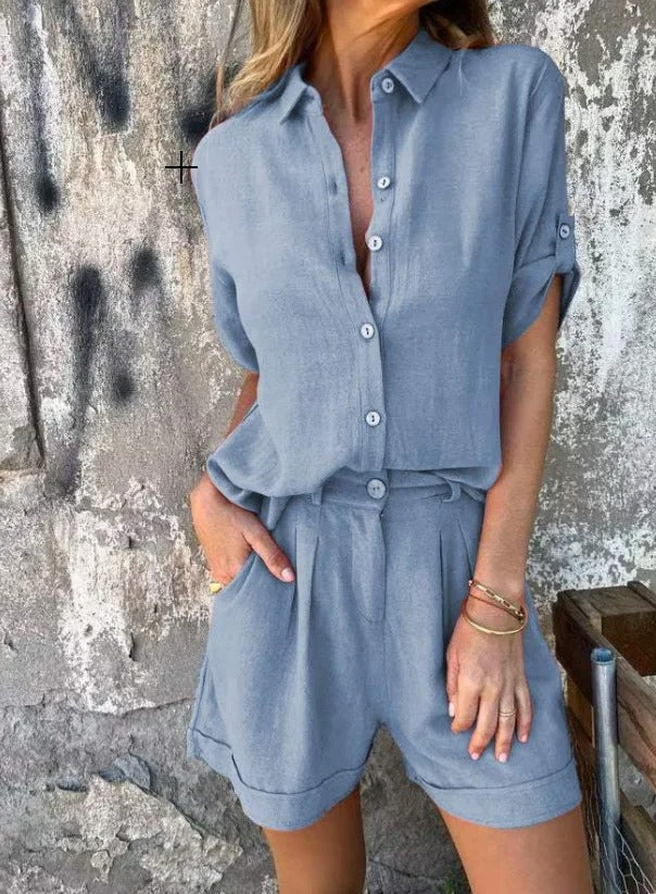 Melda - Lightweight Button-Up Set — view 5