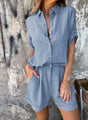 Melda - Lightweight Button-Up Set — view 5