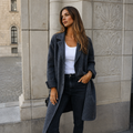 Sandra | Elegant Button Coat — view 2