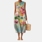 Carlota | Elegant Printed Midi Dress — view 2