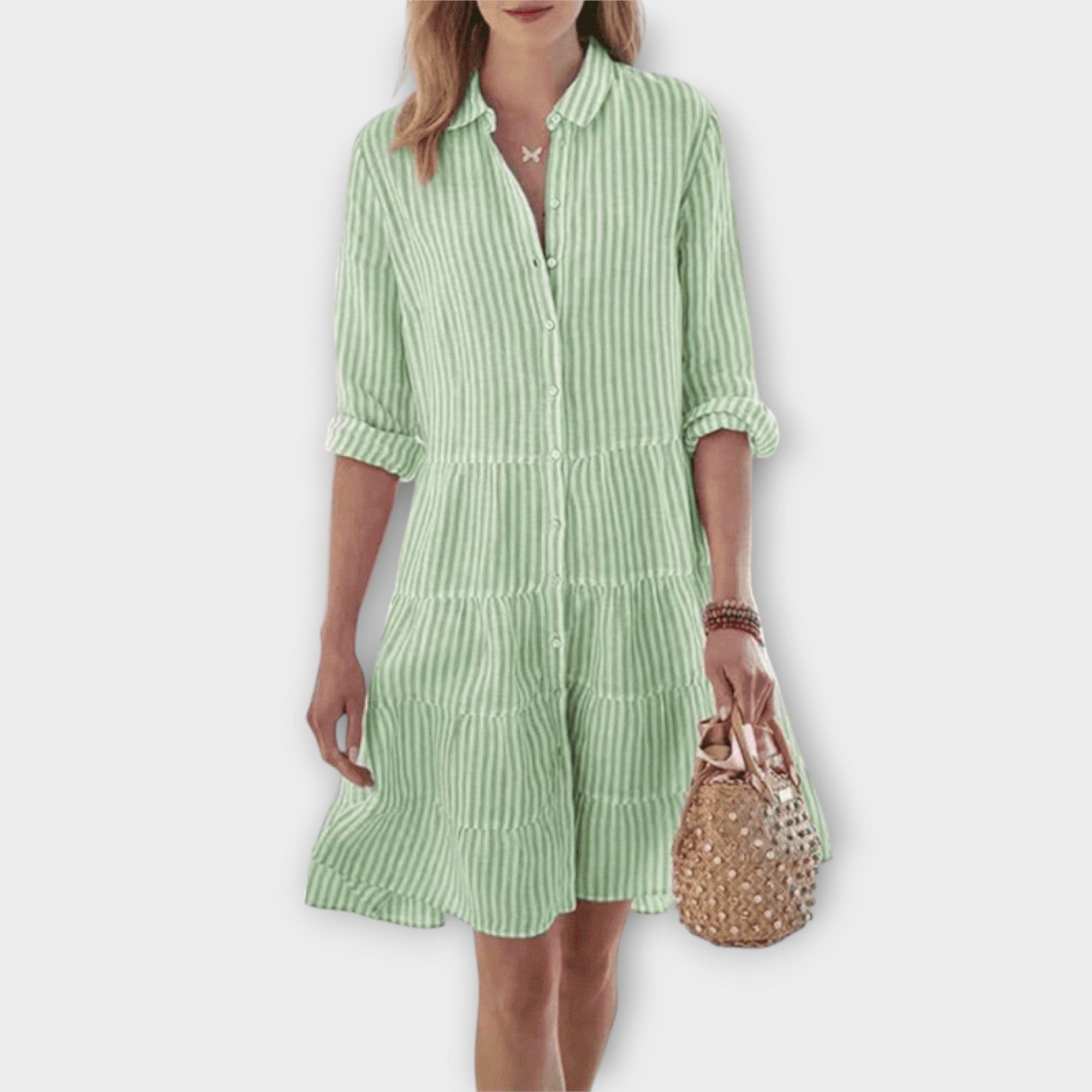 Nadie - Lightweight Striped Dress — view 2