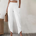 Essari - Pants with Slit Hem