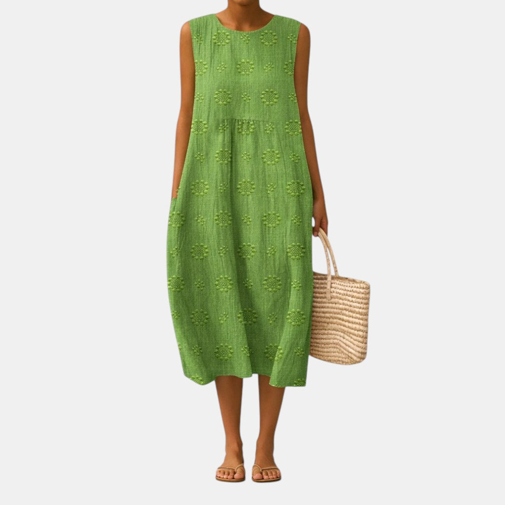 Daniela | Fresh Midi Dress for Everyday Wear — view 2